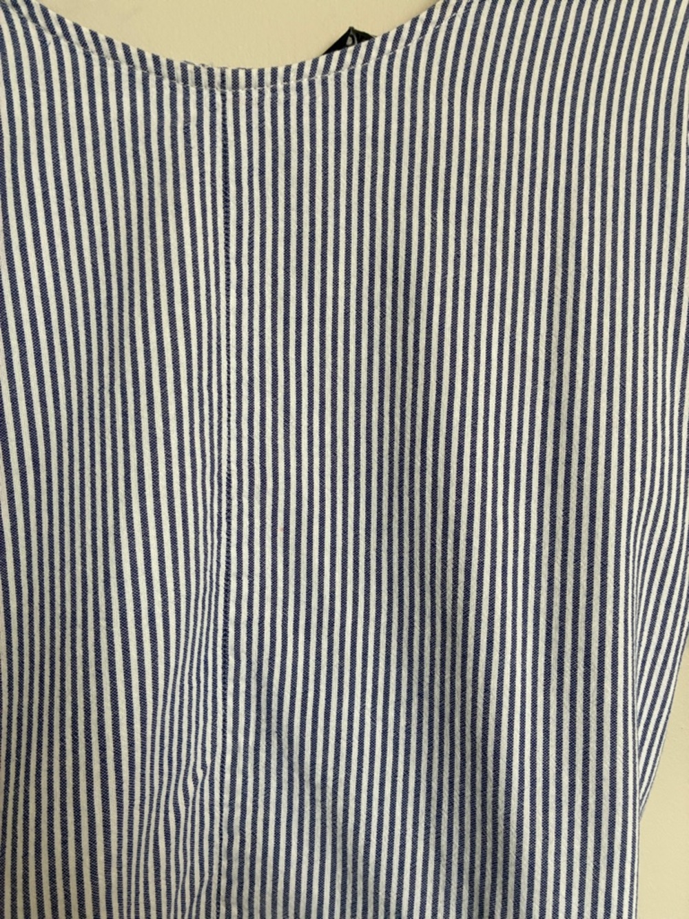 Only - Blue and White Striped Tie-Front Long Sleeve Top - Picture 5 of 12